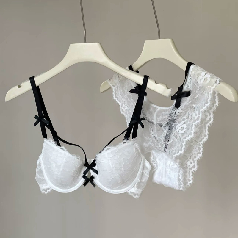여성용 귀여운 리본 프렌치 시스루 레이스 브라 와이어프 - Sheer Bra Lace 리뷰 및 가격